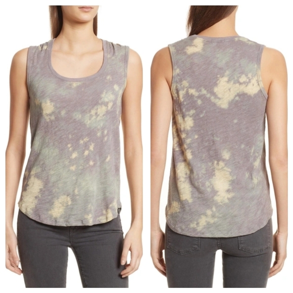 ATM Anthony Thomas Mellilo Sweatheart Tie Dye Tank Top Size XS Casual Coquette - Picture 1 of 12